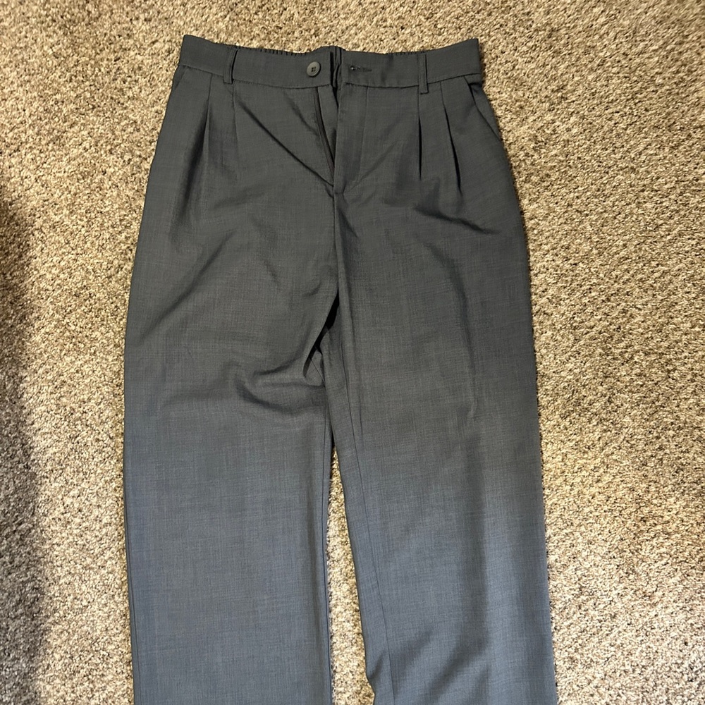 Gray Women's Trousers Worn Once Size L